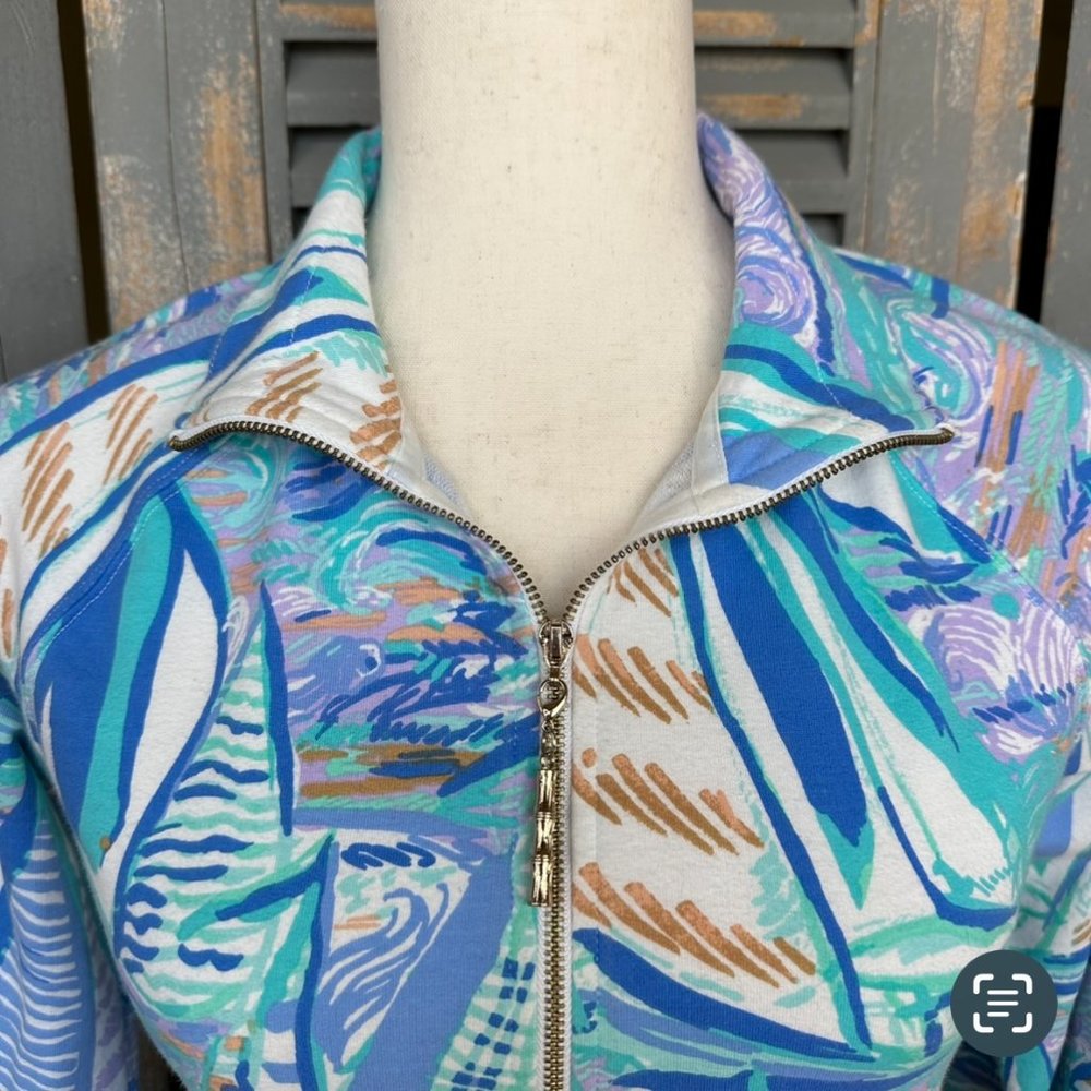 Lilly Pulitzer UPF 50+ Skipper Popover Aboat Time Sz XS - Picture 4 of 16